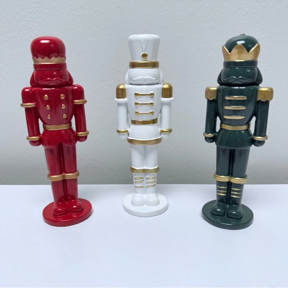 New! Set of 3 Target Bullseye Playground Christmas Nutcracker Figurines