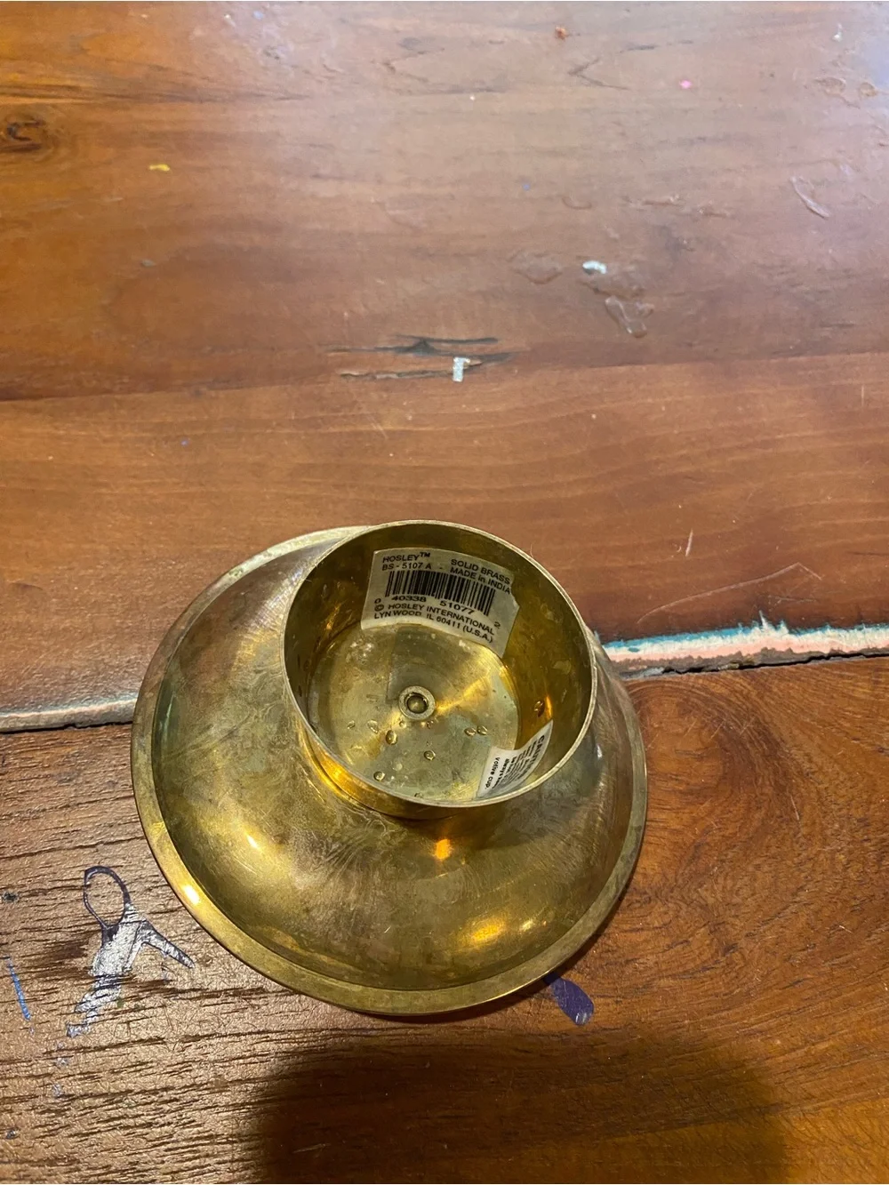 No Label brass pillar
