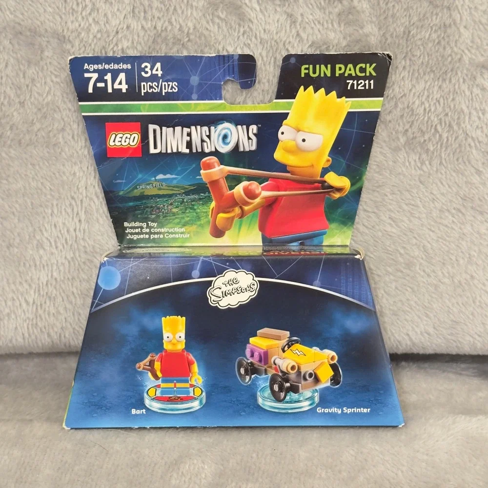 LEGO Dimensions Simpsons Bart Fun Pack 71211 Gravity Sprinter 34 Pc New Sealed