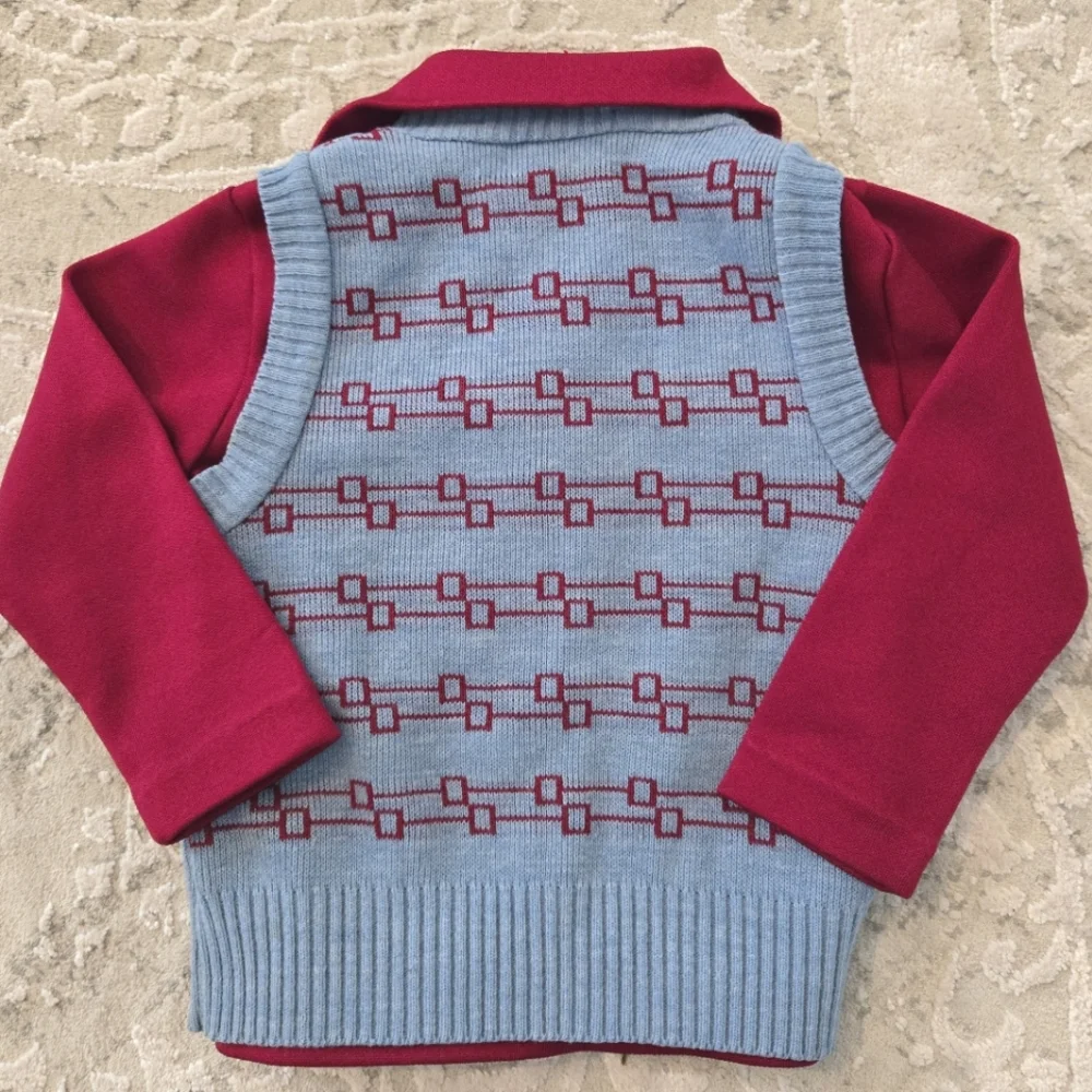 Vintage maroon red