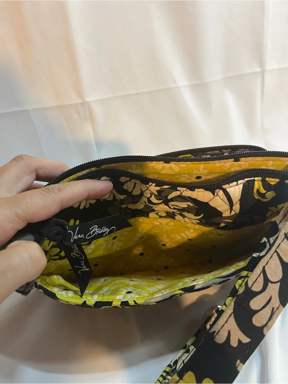 Vera Bradley quilted cosmetic