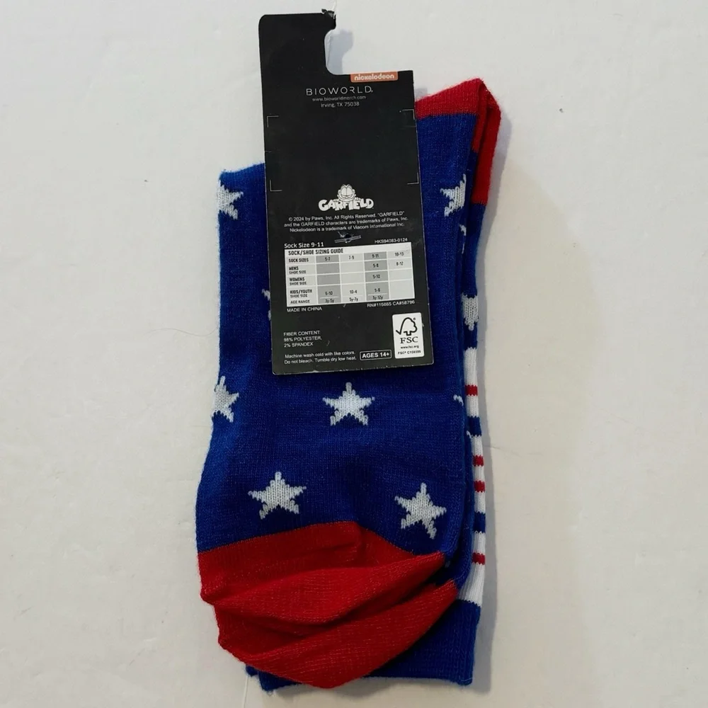 Nickelodeon garfield socks