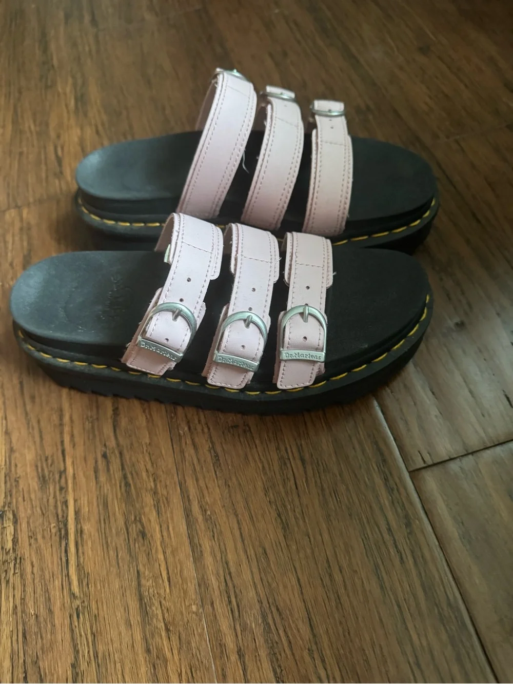Dr. Martens buckles support stitching