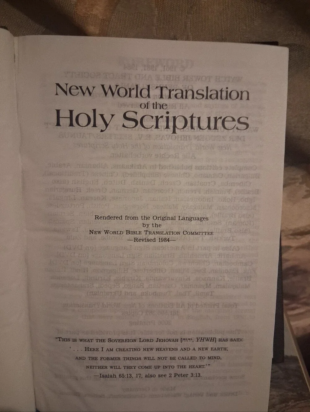 N/A translation bible