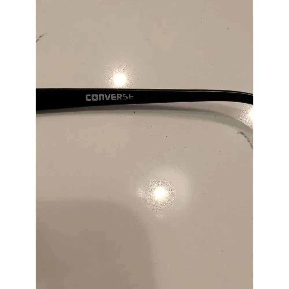 ✅Converse Random Black Eyeglasses Frames Rectangular Full Rim 52-18-135
