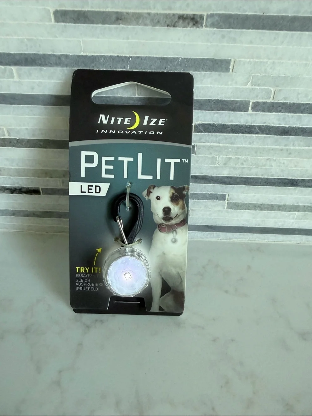 Nite Ize PetLit LED Dog Safety Light - White