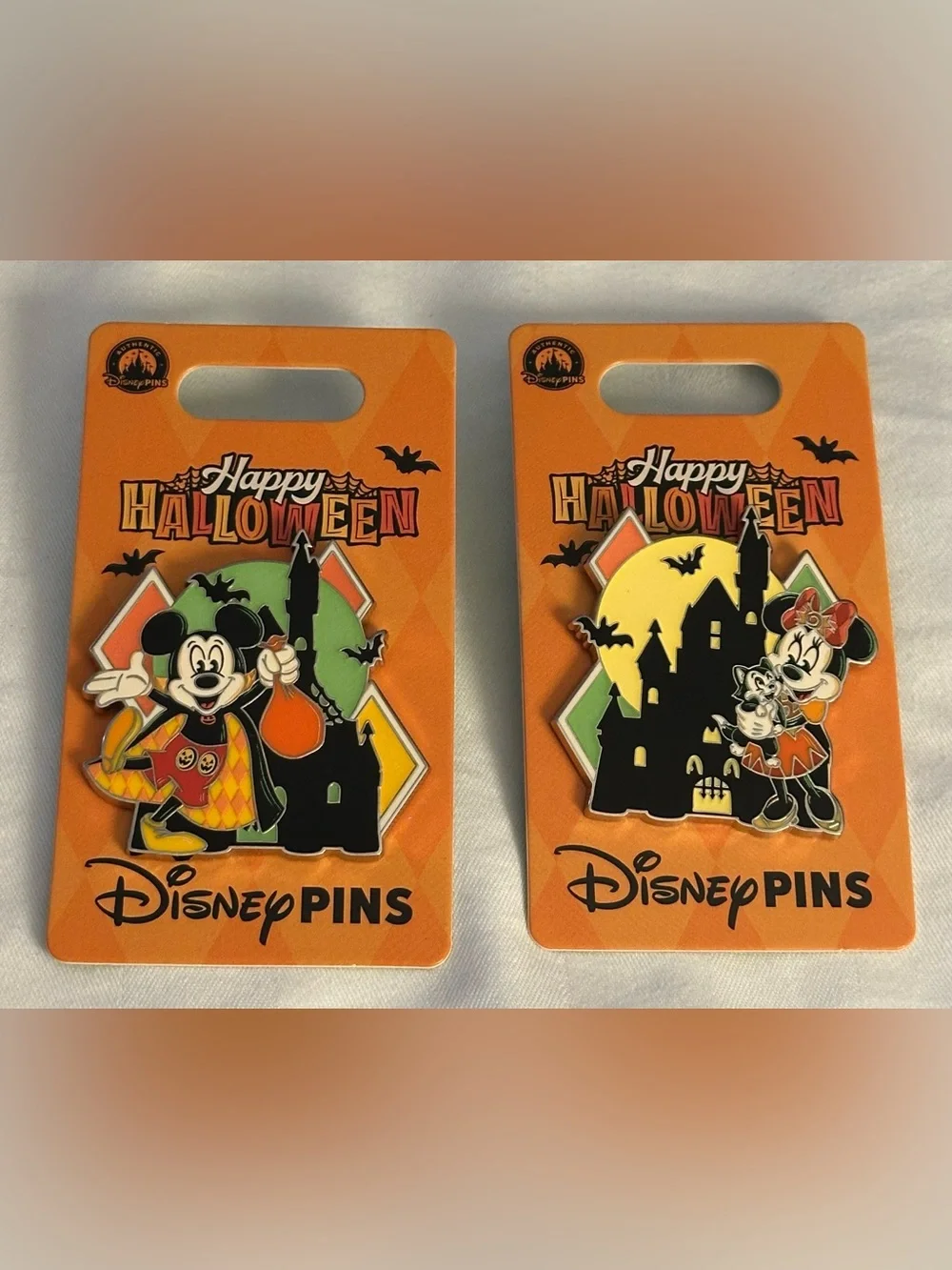 *NEW TAGS* WDW Disney Parks 2026 Halloween Mickey Mouse Pin Minnie Mouse Pin