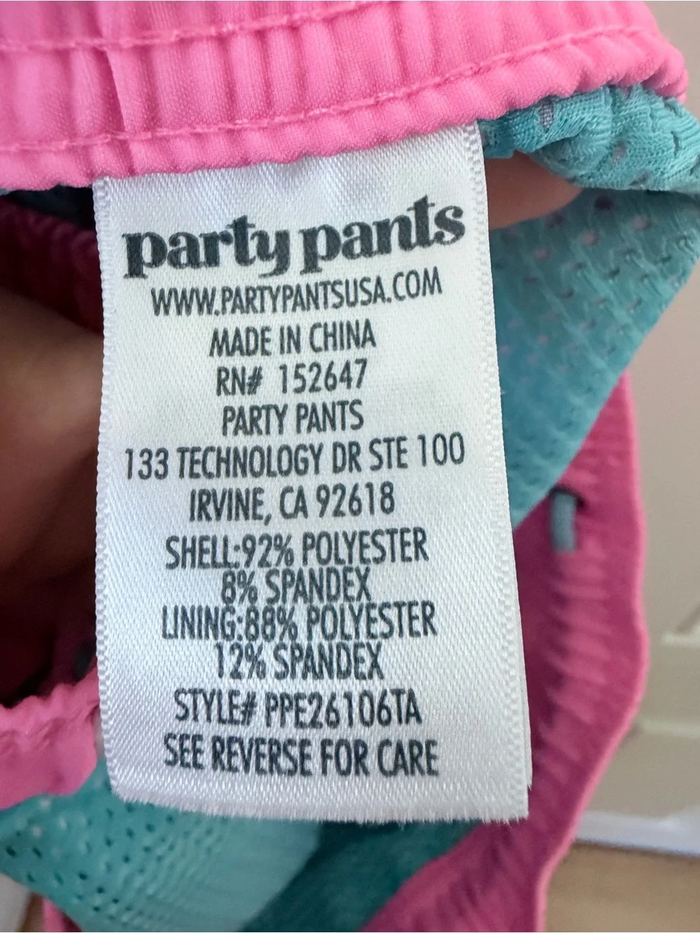 Party Pants excellent