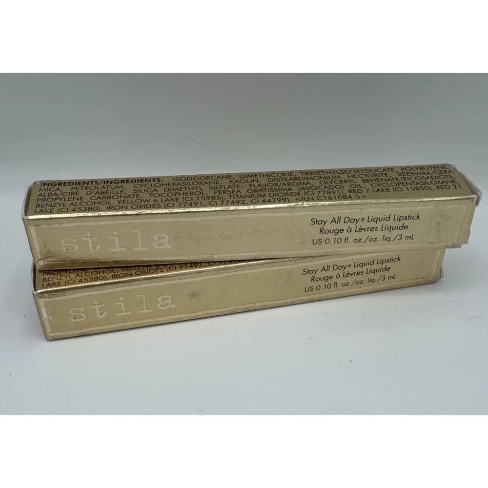 2 Pack‎ Stila Stay All Day Liquid Lipstick ~ Fiery ~ 0.10 fl oz Long Lasting NIB