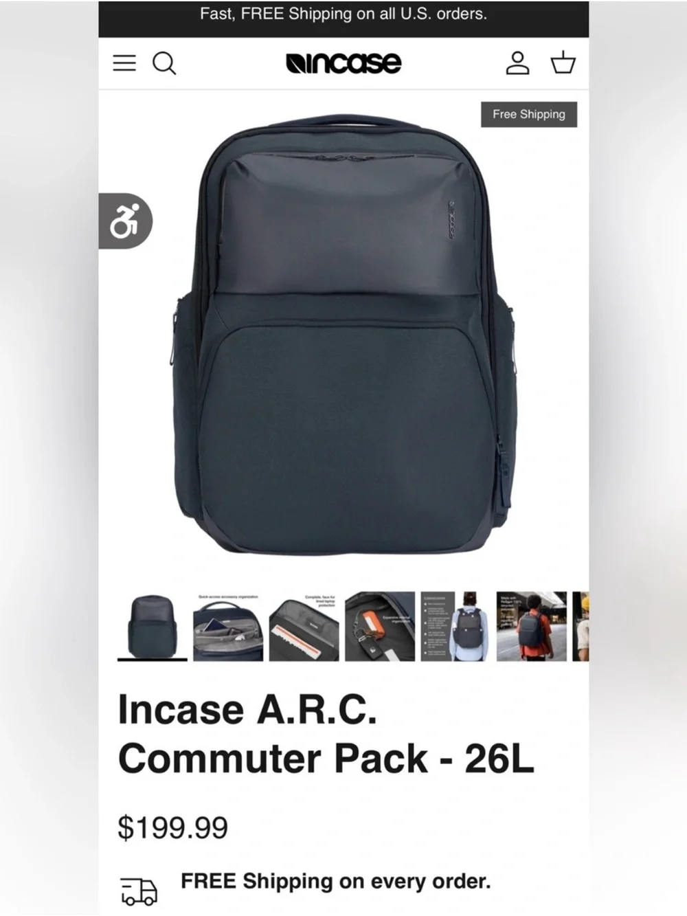 Incase commuter backpack