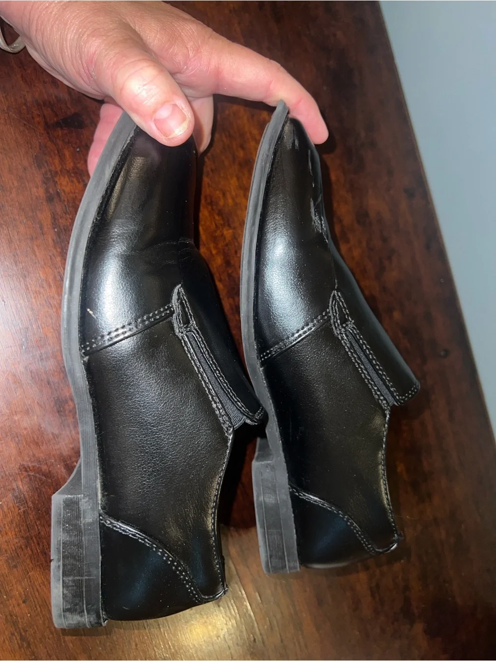 Sonoma Black Boys' Slip-On Dress Loafers