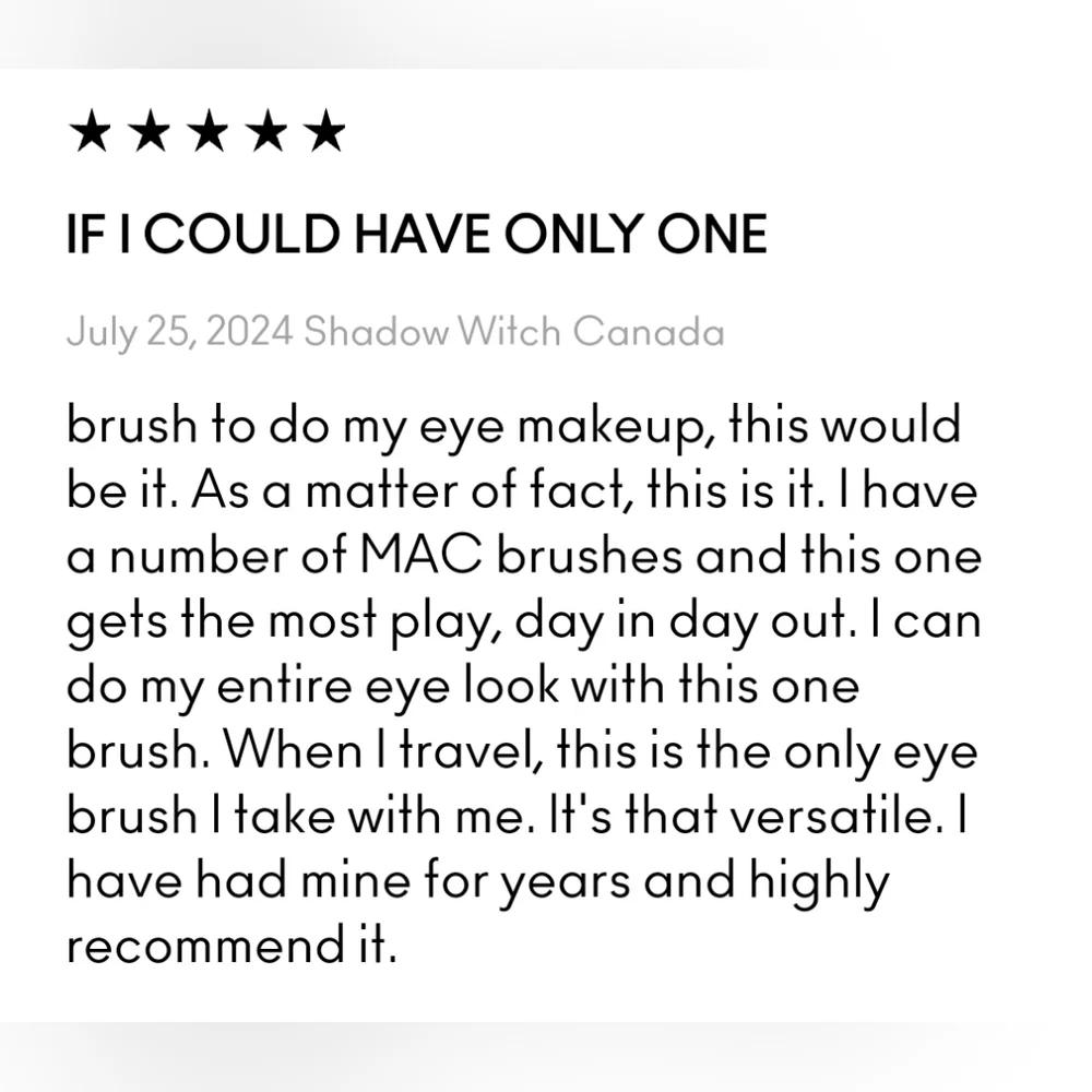 MAC Cosmetics brush shading