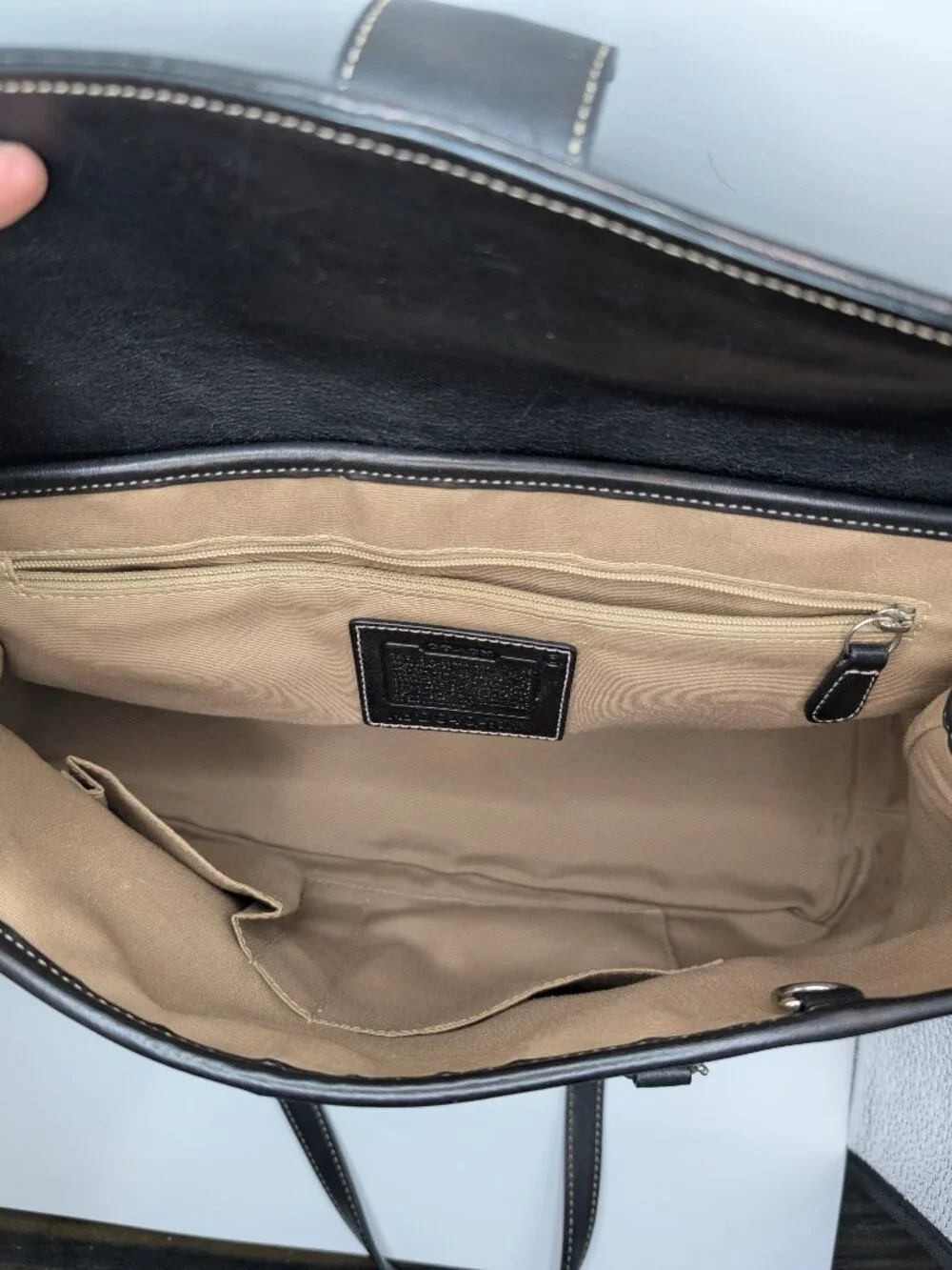 Coach satchel spacious kind