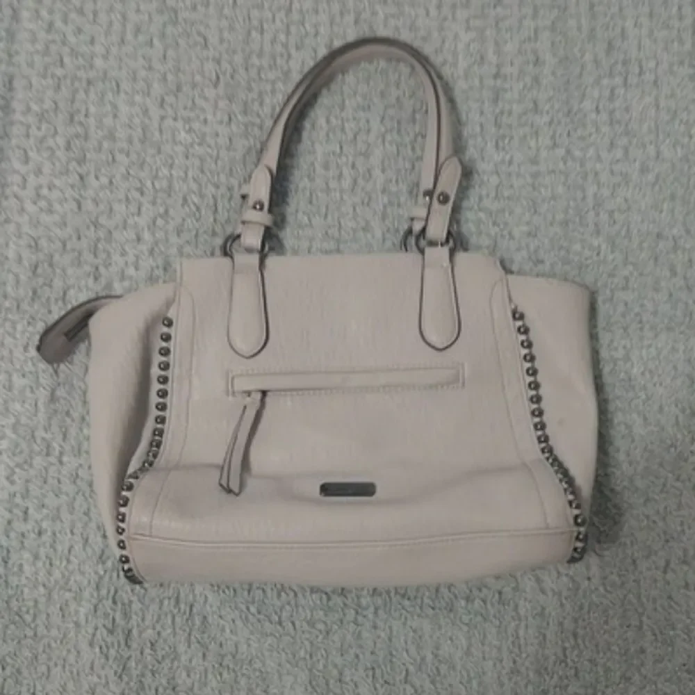 Jessica Simpson Handbag Gray Pewter Embellishment Boho
