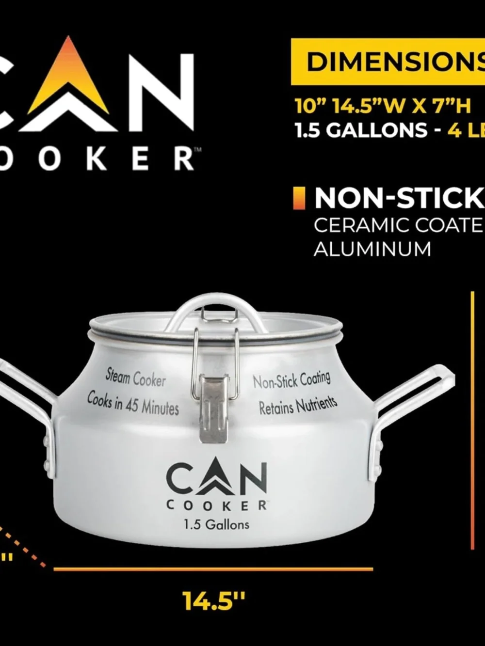 Cancooker 1.5 Gallon Companion Steam Cooker