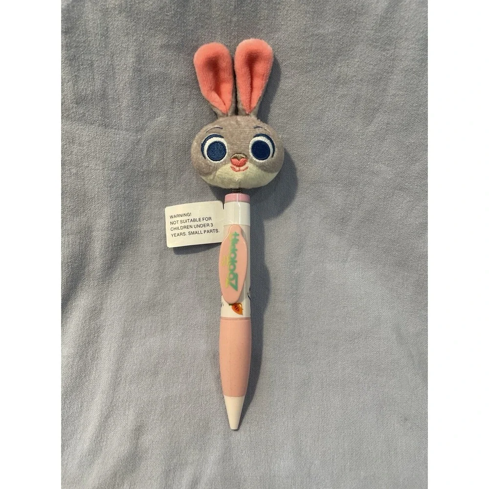 NEW Walt Disney Parks - Zootopia 2 - Judy Hopps - Pink & Plush Ballpoint Pen