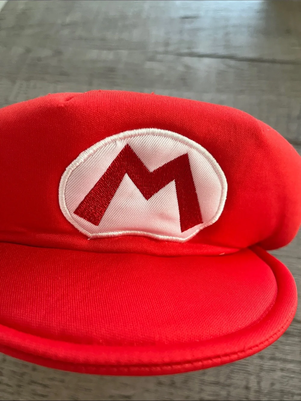 Super Mario Bros Mario Cap with White M Patch