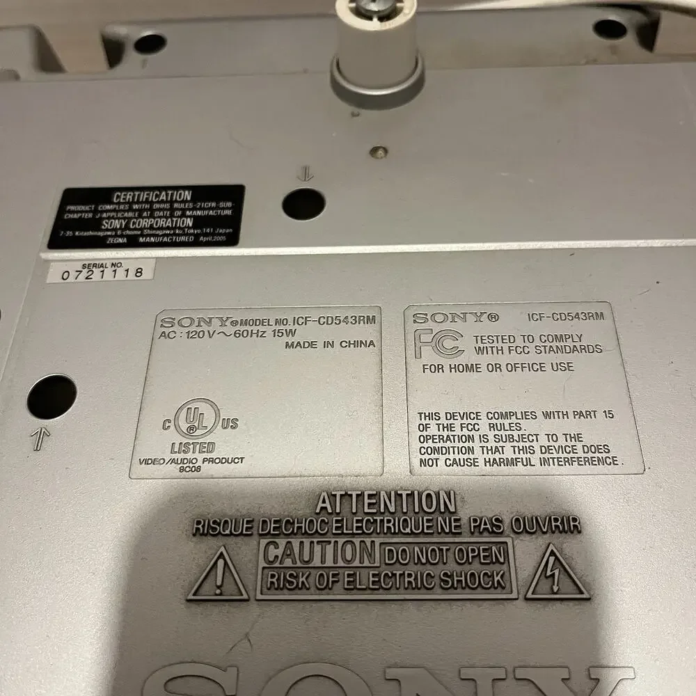 Sony under cabinet