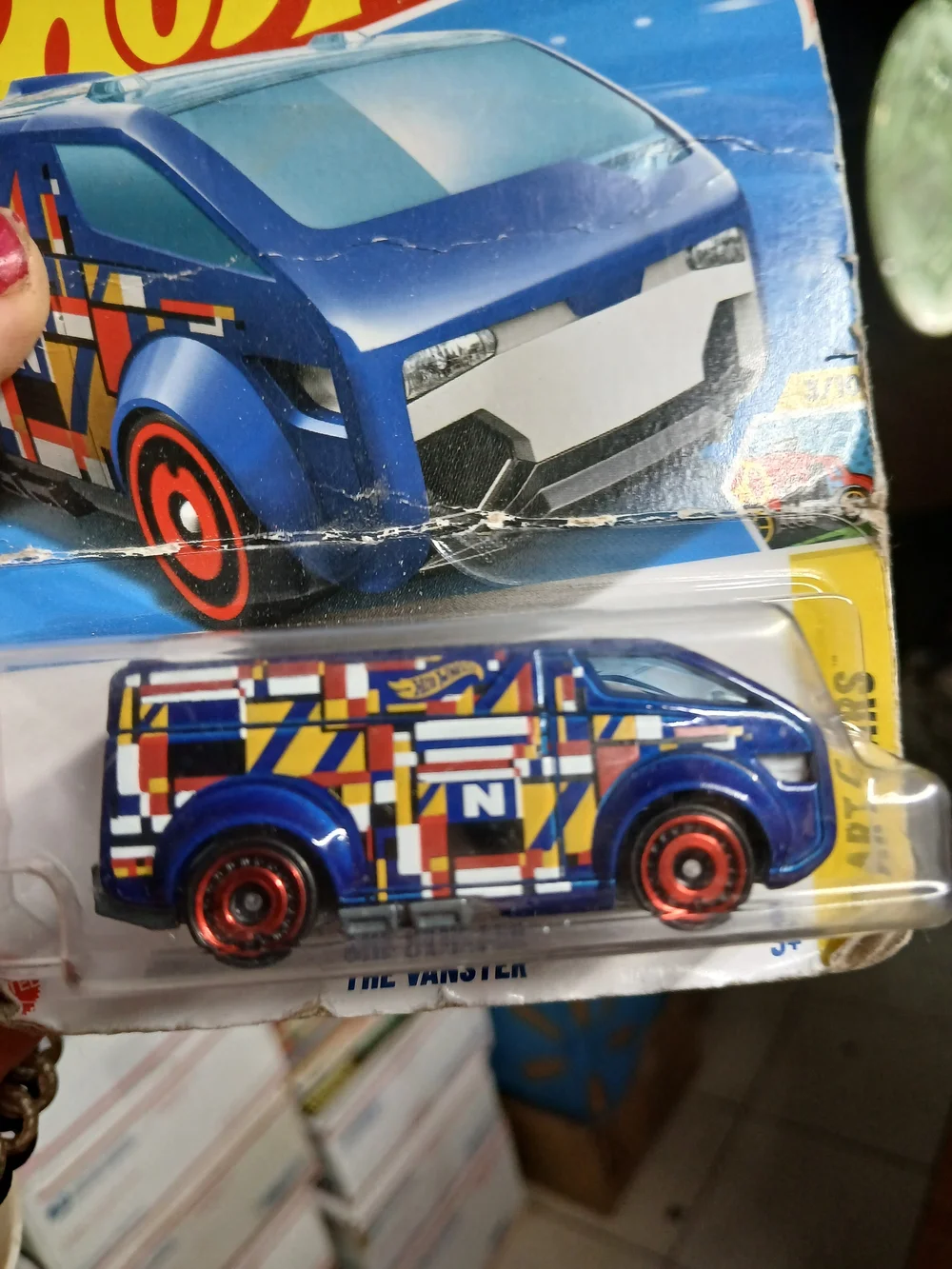 The Vanster in blue from the 2025 HW Art Cars series (3/10, number 35/250).