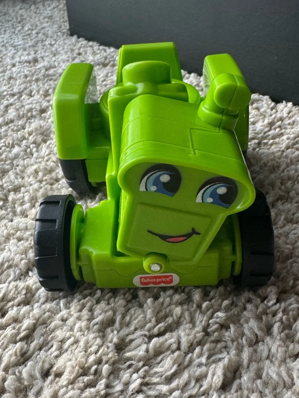 Fisher-Price Little People Green Tractor Vehicle Toy