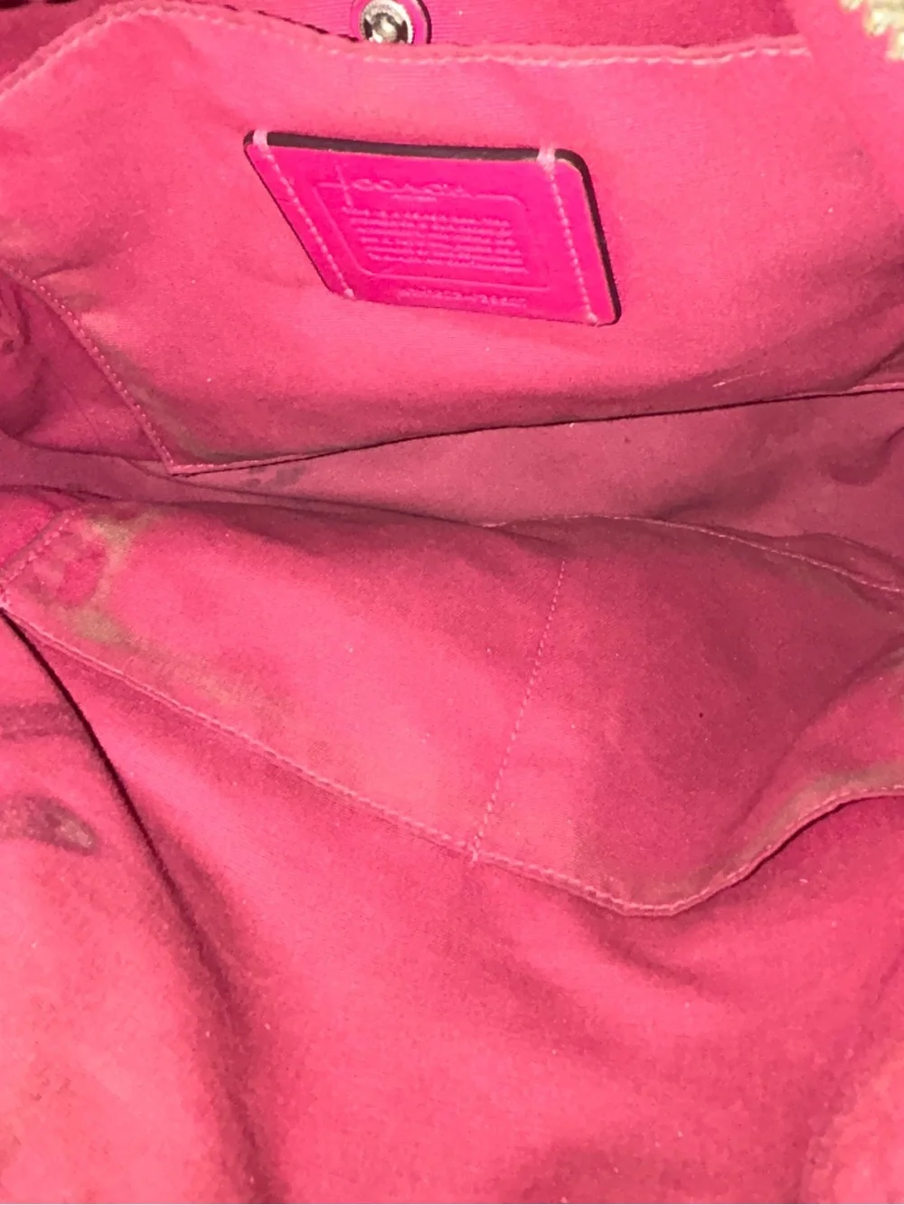 Coach hobo crafted