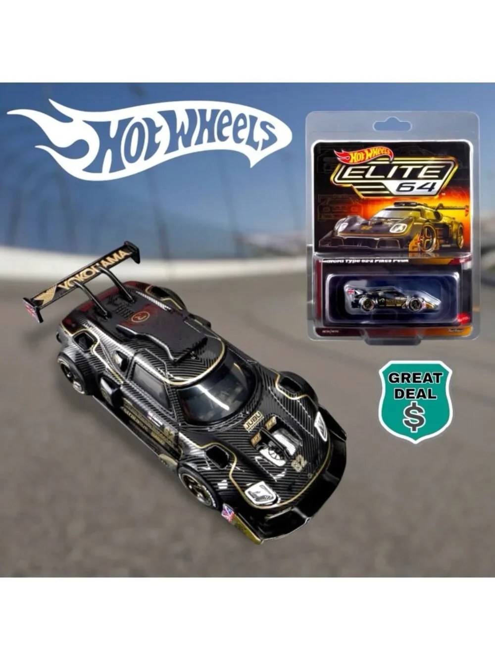 Hot Wheels Collector's Elite 64 Radford Type 62-2 Pikes Peak Mattel JCP44. NEW!