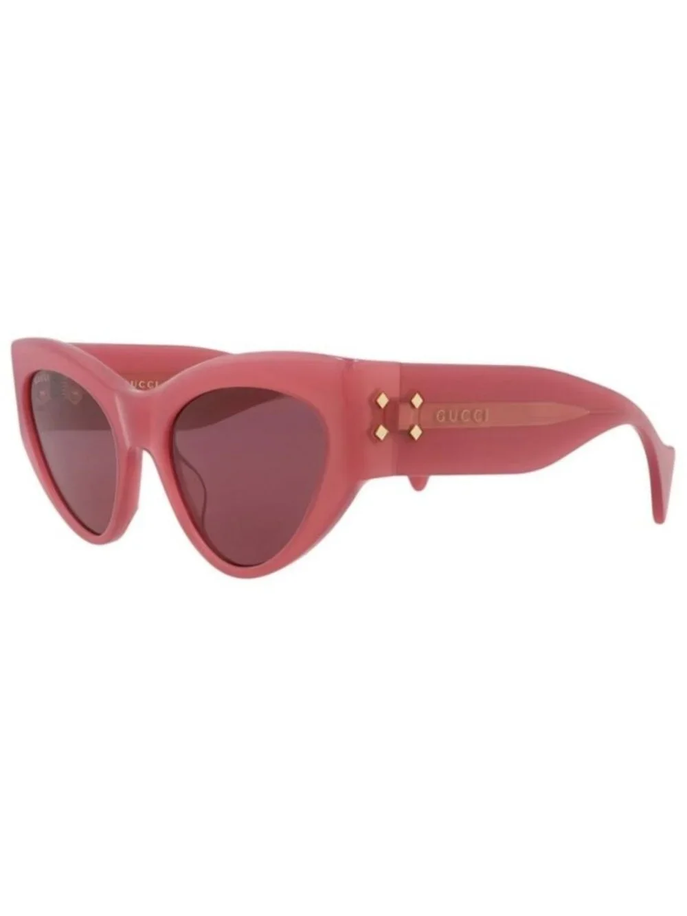 New Gucci Womens Cat Eye Pink Pink Violet Fashion Designer Sunglasses