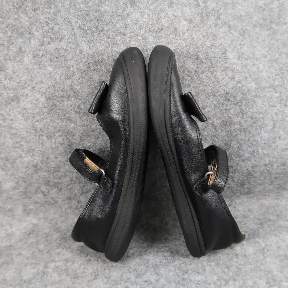 Cat & Jack Shoes Kids 11 Girls Mary Jane Flats Casual Bow Black Adjustable Strap