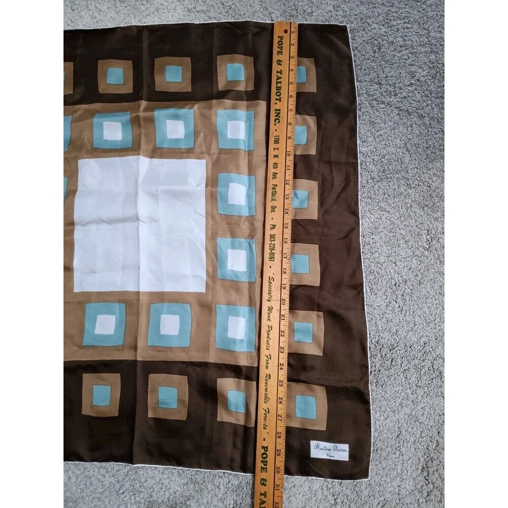 Martine Olivier geometric scarf