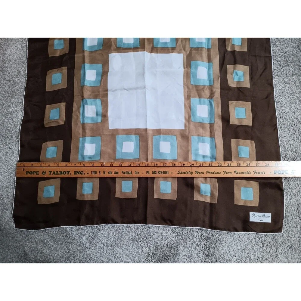 Martine Olivier geometric scarf