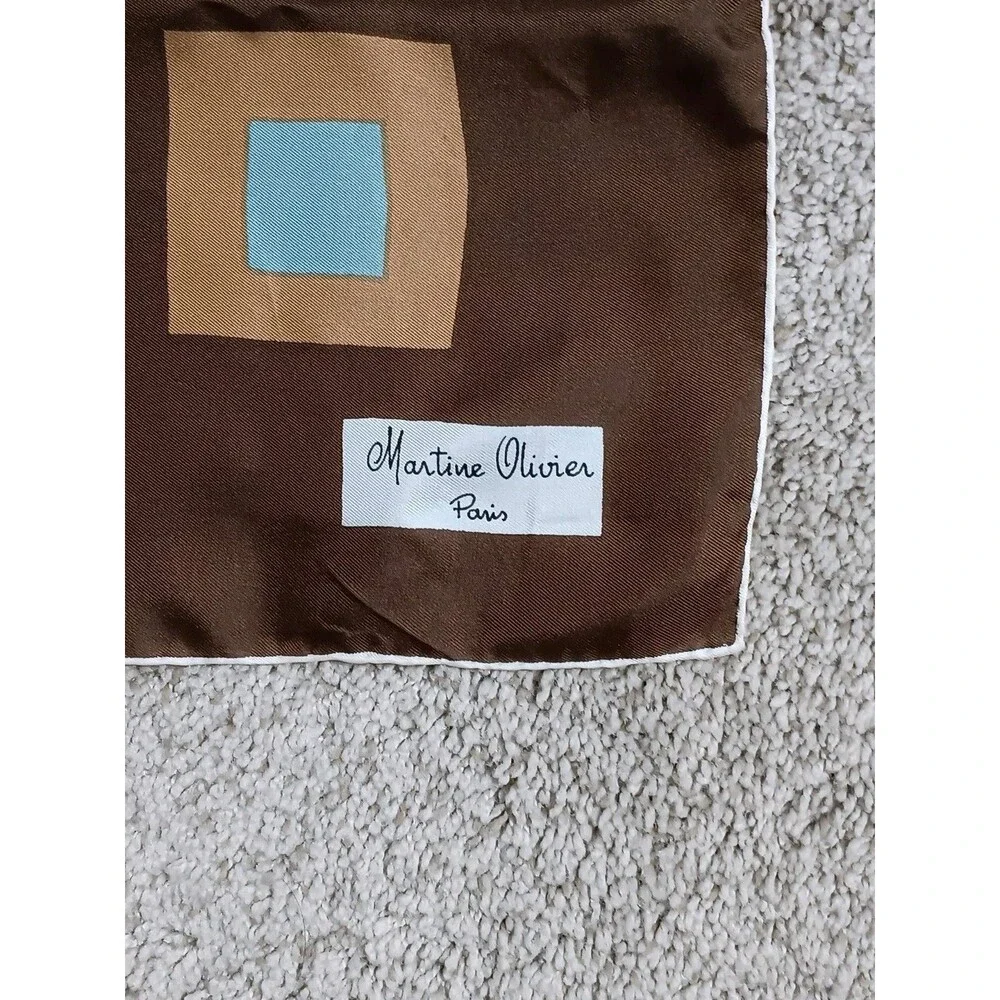 Martine Olivier geometric scarf