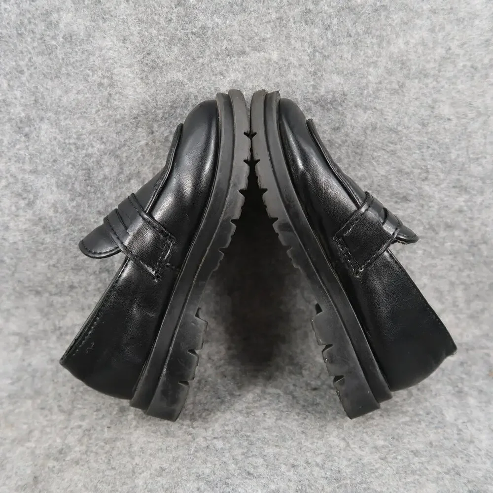 Shoes Penny Loafers Toddler Kids 8 Slip On Dressy Casual Black Classic Formal