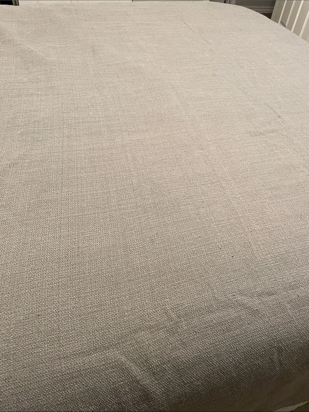 Threshold Gray Cotton & Polyester Table Cloth 102 x 99