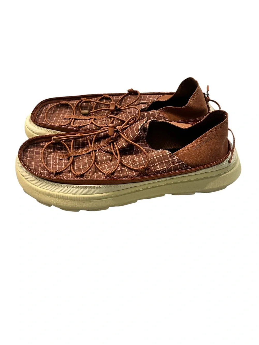 Merrell 1TRL Hut Moc 2 Packable RS SE NWOT Zip Together Men’s Shoes 12 Brown