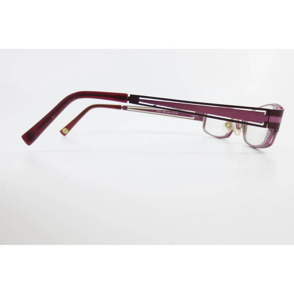 Fysh UK 3363 584 Purple Magenta Rectangular Eyeglasses Frames 51-15-135 Eyewear