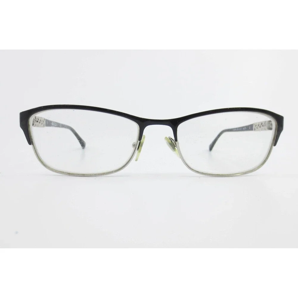 Vogue VO 4057-B 352 Black Silver Rectangular Eyeglasses Frames 52-17-135 Womens