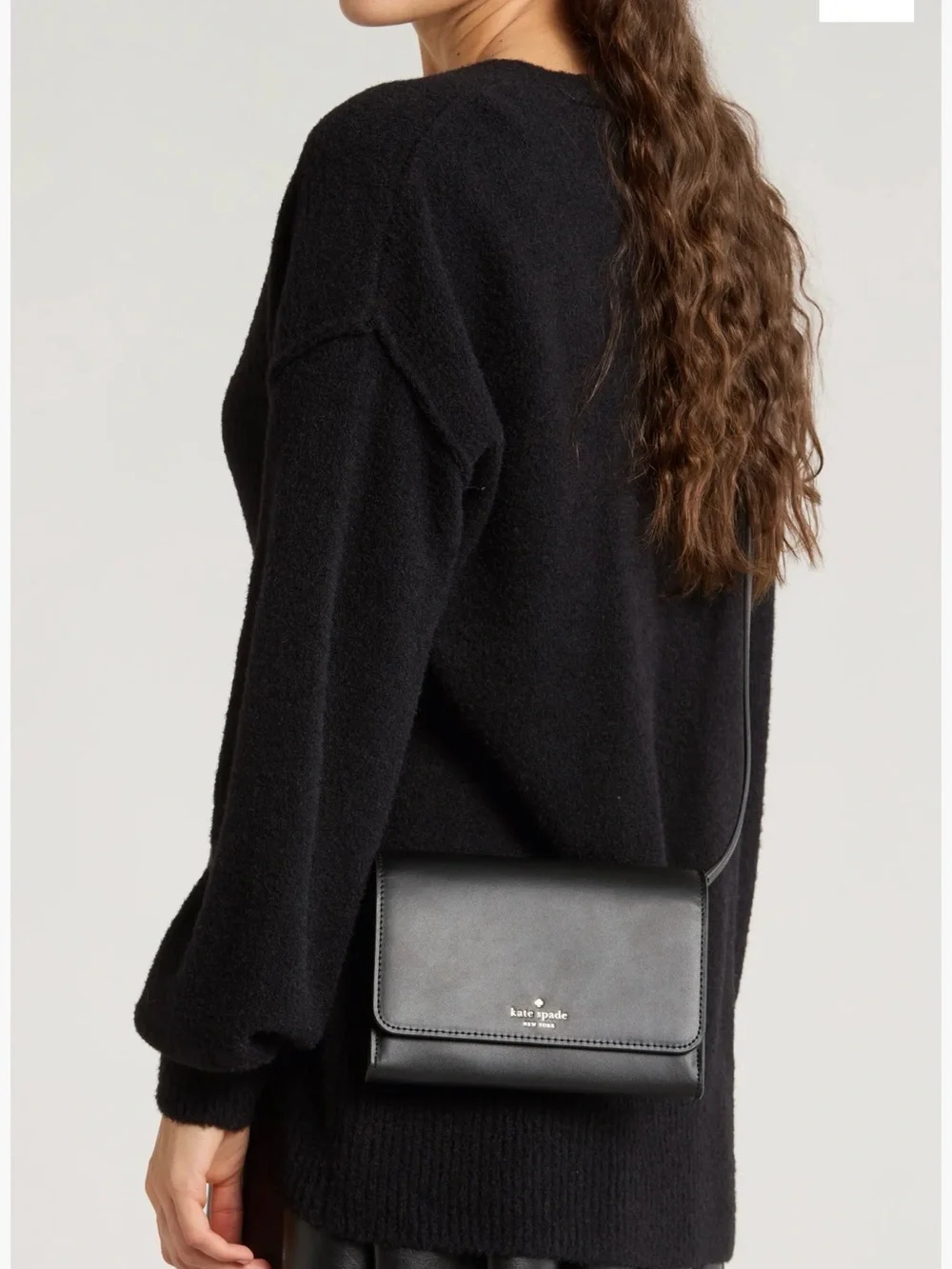 Kate Spade Black Leather Kerri Crossbody Bag