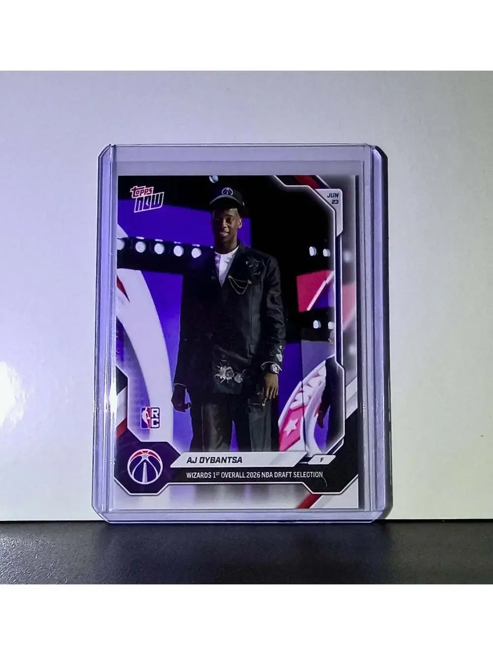 AJ Dybantsa Rookie 2026-27 Topps NBA Draft Night #ADYB Card Wizards