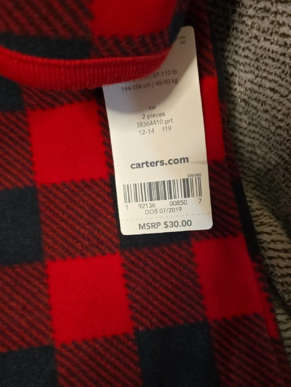 Carters cozy buffalo