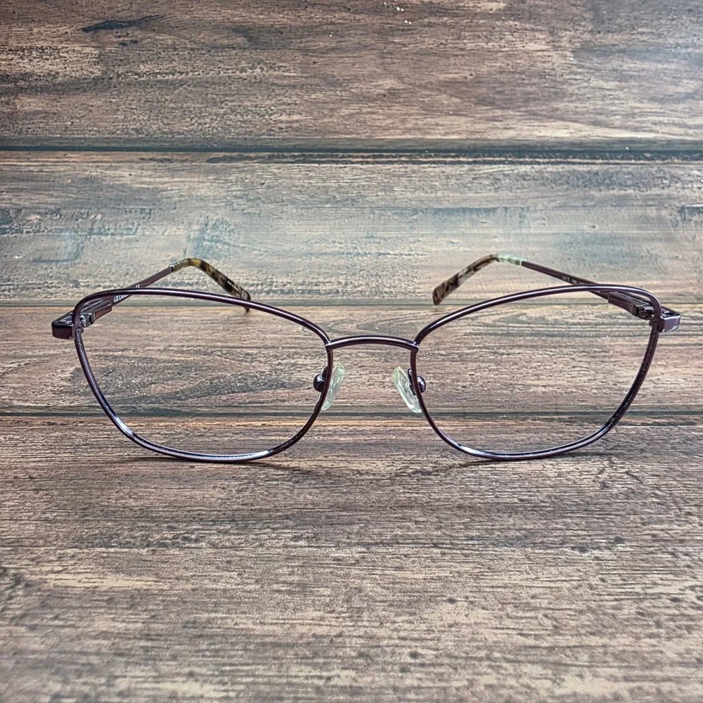 Liz Claiborne L667/T 789 Titanium Eyeglass Frames Purple Cat Eye 135mm 4052