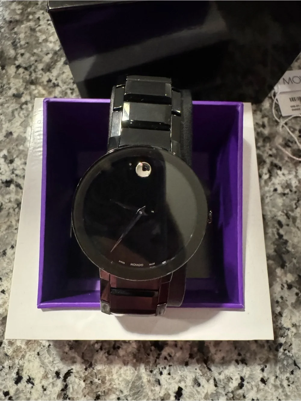 Movado BOLD Men’s Black Museum Dial Watch with Black Bracelet