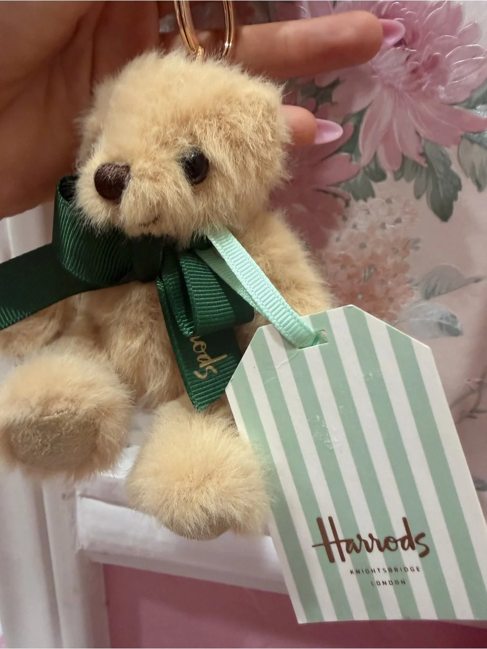 Harrods cream plush
