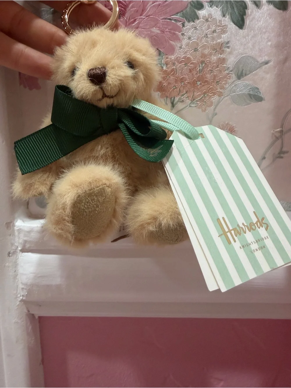 Harrods cream plush