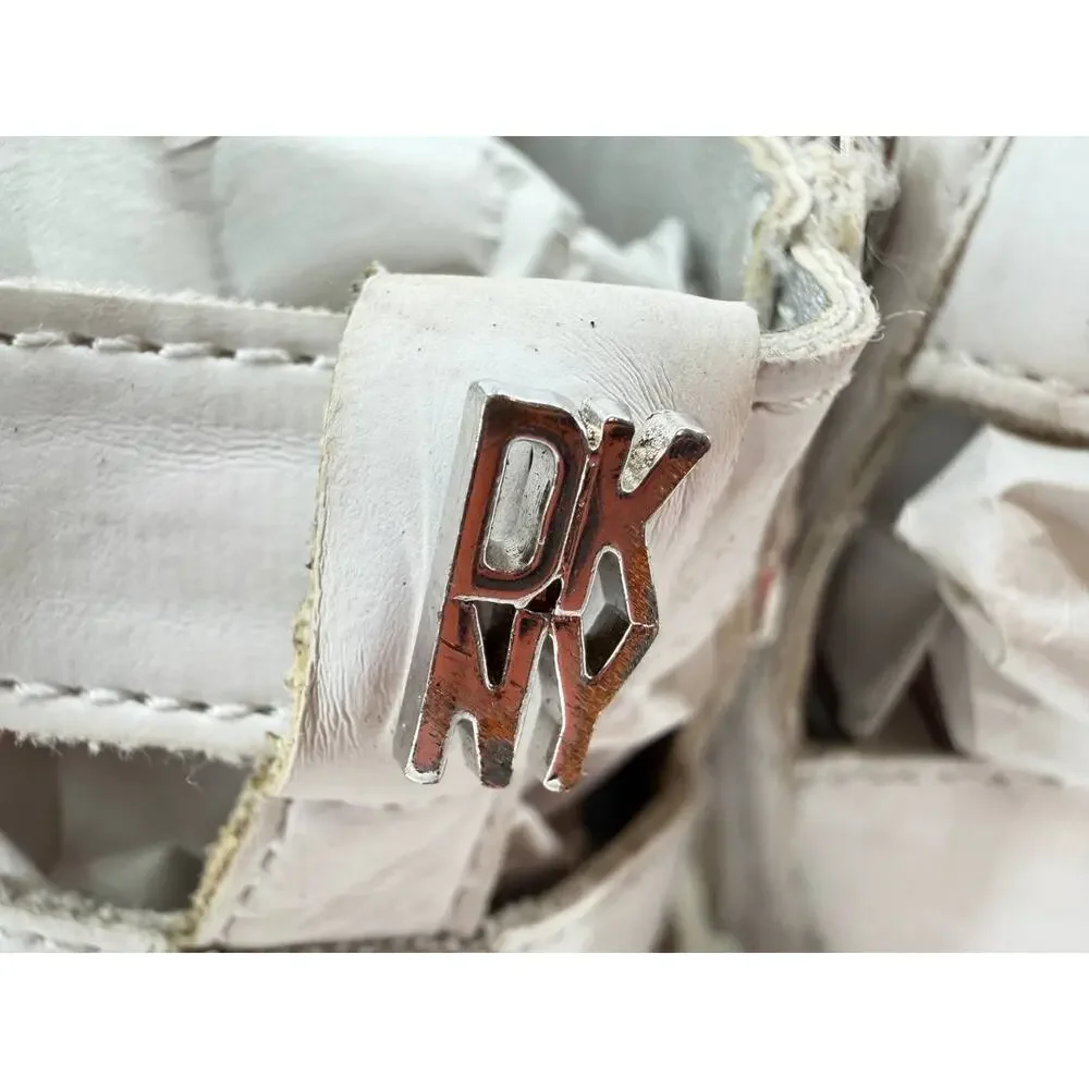 Dkny white strappy