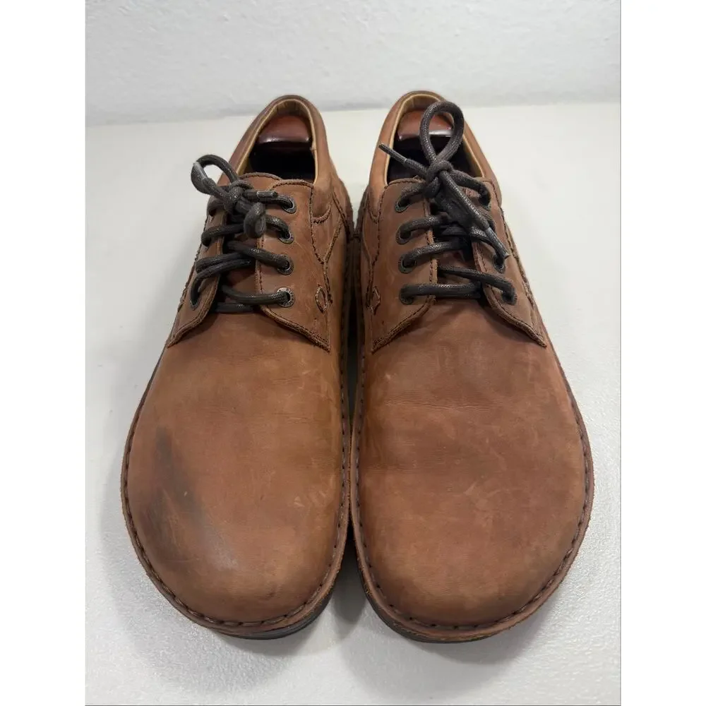 Birkenstock Brown Leather Lace Up Oxford Loafers Men’s EU 45 US 11 Made Germany