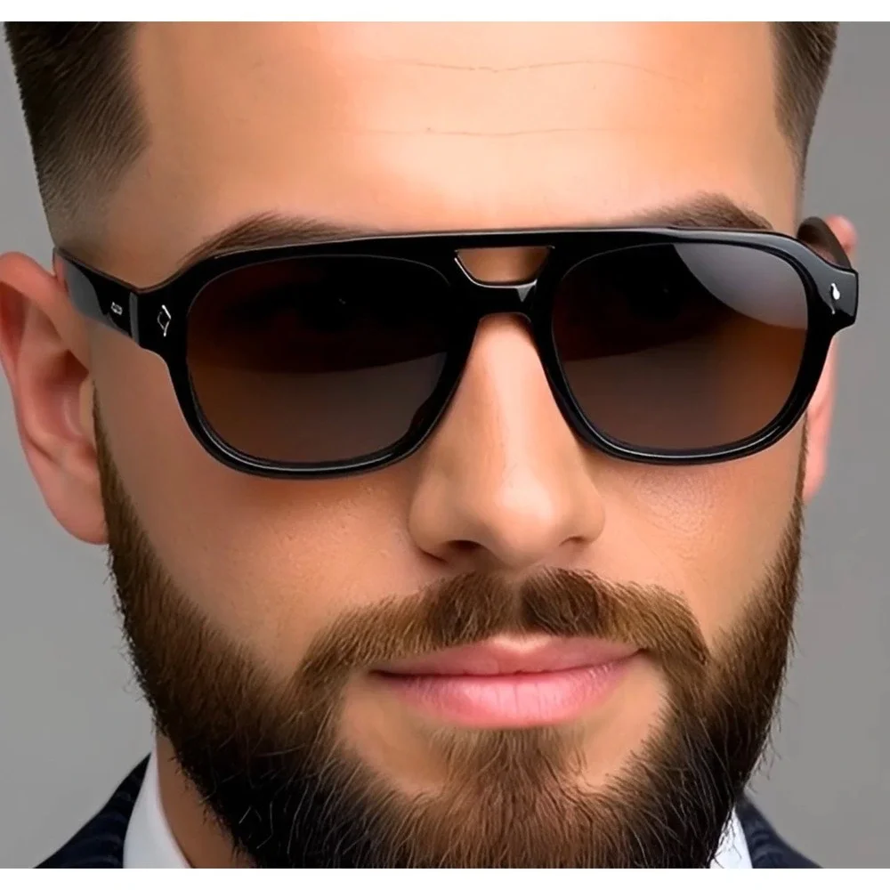 Men Sunglasses Dark Brown Lens UV400 Protection Driving Sporty Beach Stylish New