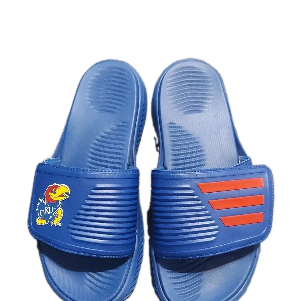 ADIDAS Mens ALPHABOUNCE 2.0 Kansas Jayhawks  Sandals Slides Sz. 9 Royal Blue