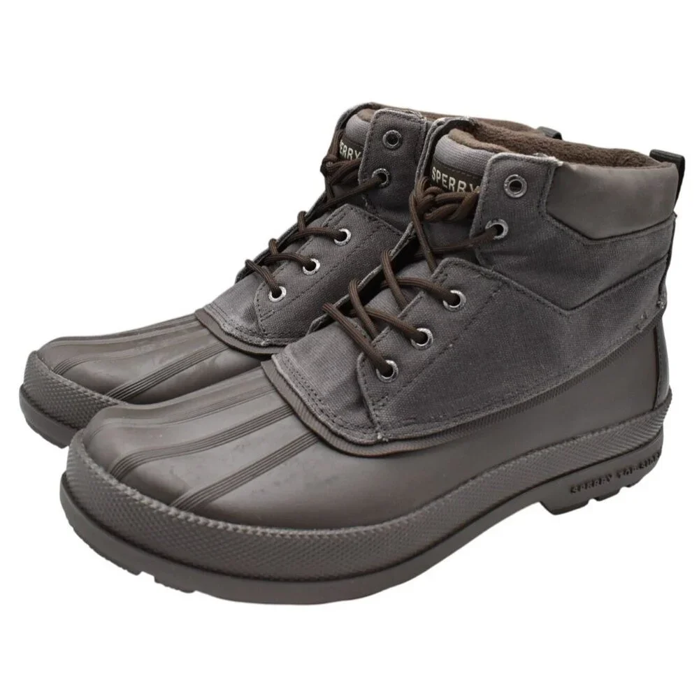Sperry Mens Size 11 Cold Bay Wax Grey Water Resistant Insulated Chukka Boots‎