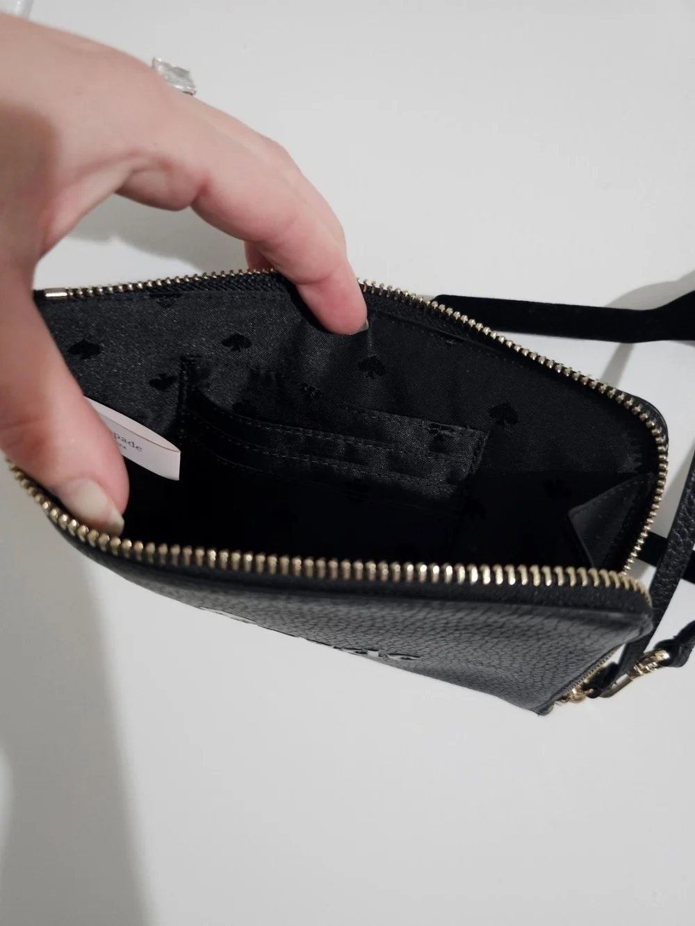 kate spade embossed clutch