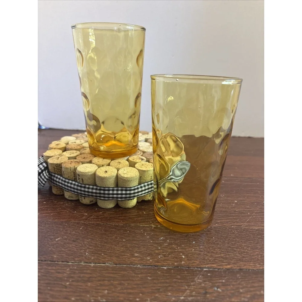 VTG Hazel Atlas‎ Amber Continental Can Eldorado Coin Dot 5